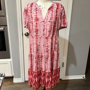 Beachlunchlounge tie dye midi dress